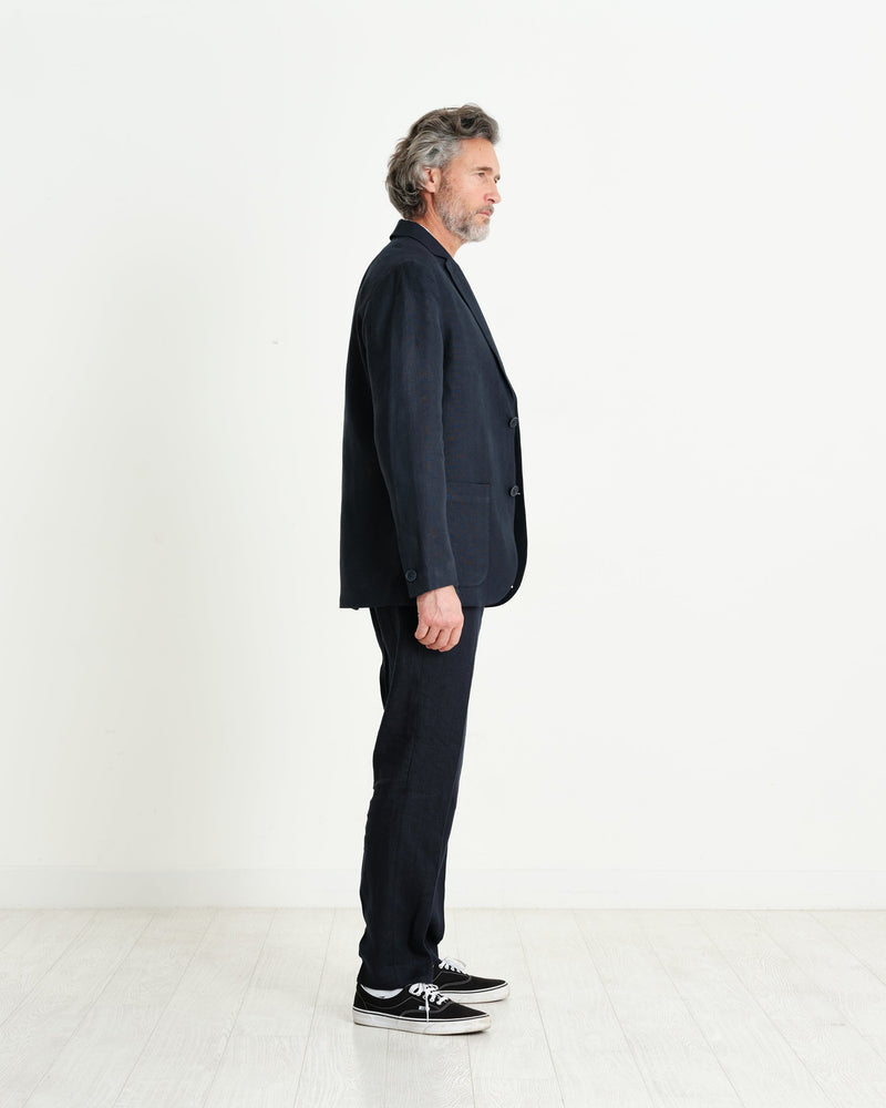 Fintry Blazer Midnight Linen