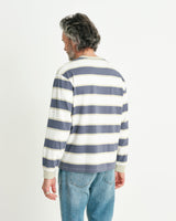 Hayden LS T Shirt Blue Newton Stripe