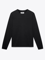 Hayden Long Sleeve T Shirt Black With Tonal W