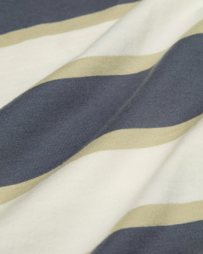 Hayden LS T Shirt Blue Newton Stripe