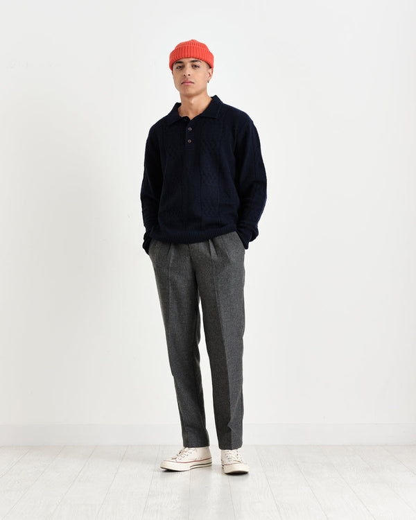 Jacobs Polo Navy Patchwork