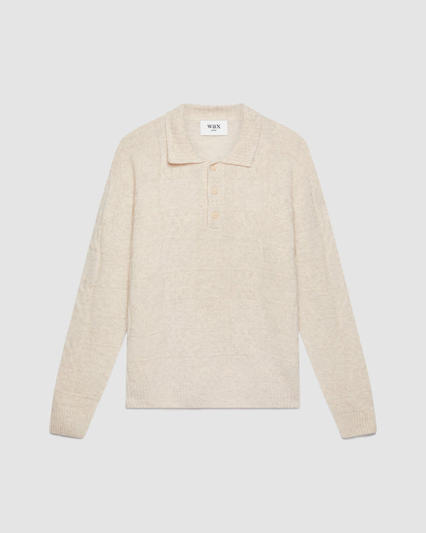 Jacobs Polo Ecru Patchwork