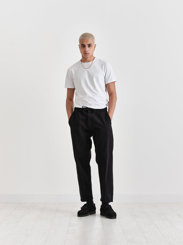 Kurt Trousers Black Heavy Twill