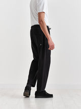 Kurt Trouser Black Cotton Twill