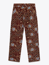 Kurt Trouser Floral Burgundy