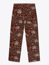 Kurt Trouser Floral Burgundy
