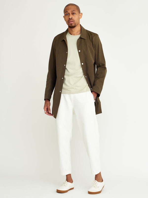 Kurt Trouser Off White Cotton Twill