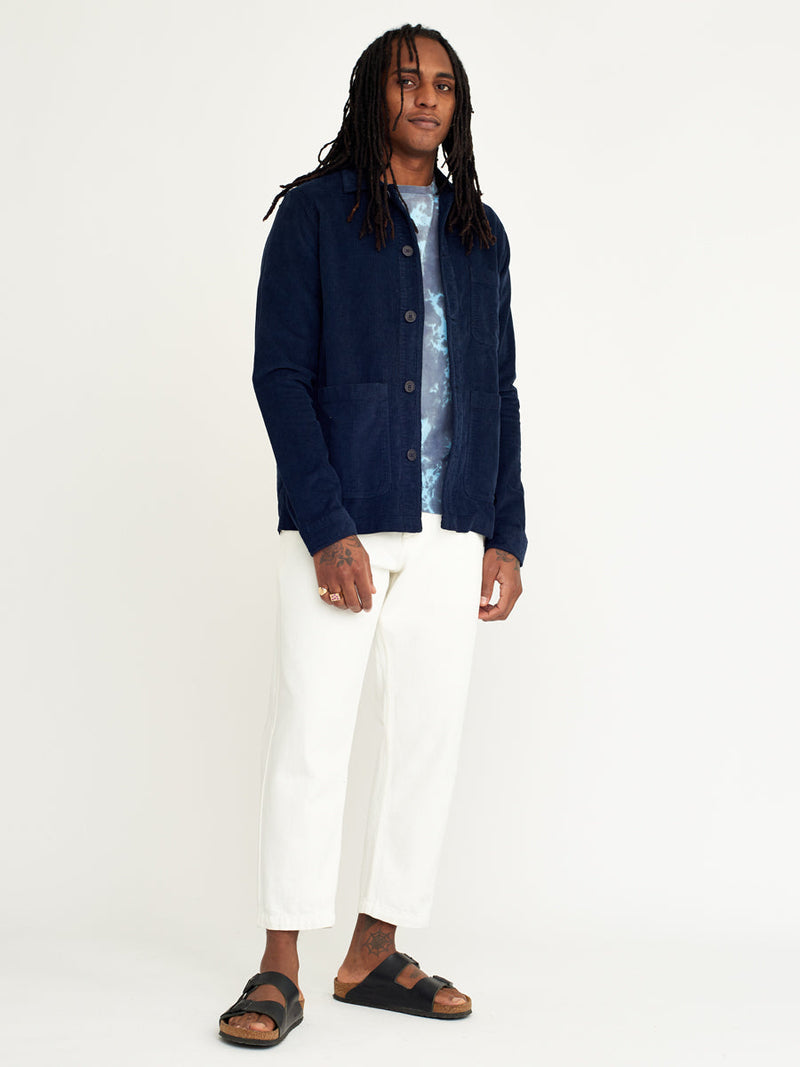 Kurt Trouser Off White Cotton Twill
