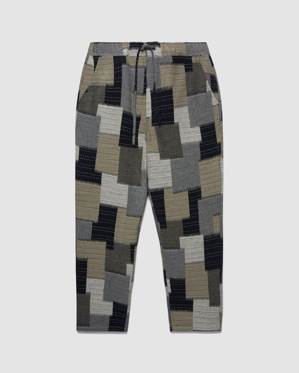 Kurt Trousers Black Patchwork