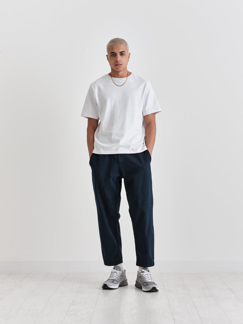Kurt Trouser Navy Cotton Twill