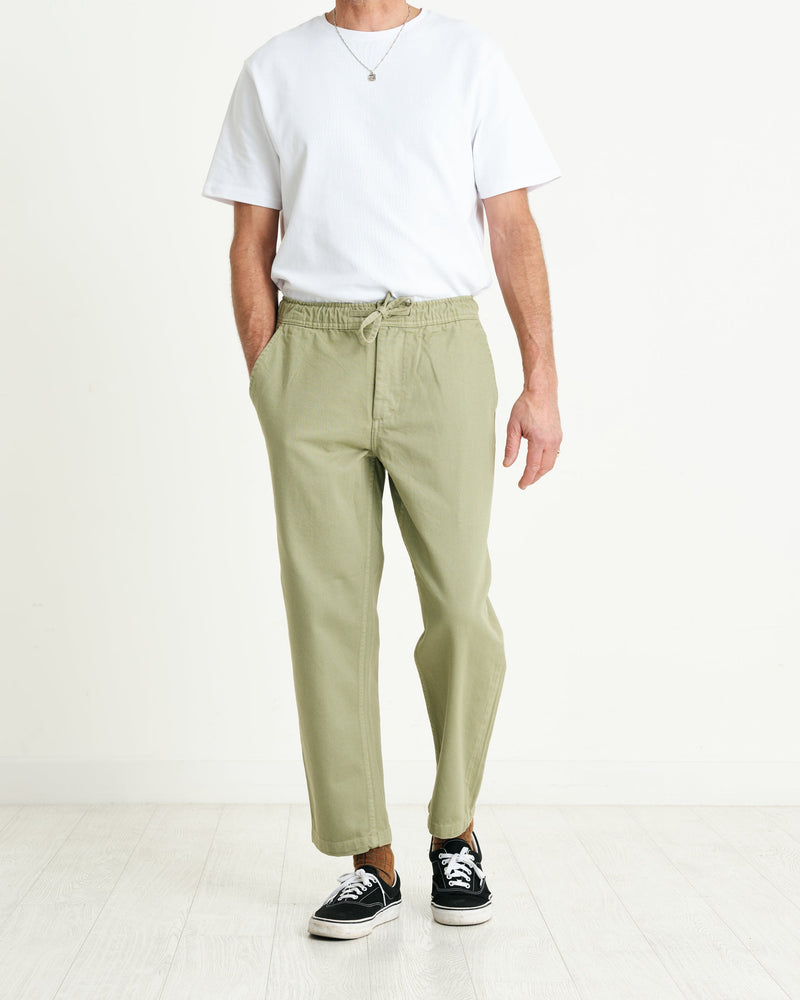 Kurt Trousers Sage Heavy Twill