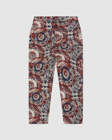 Kurt Trousers Navy/Rust Fire Jacquard
