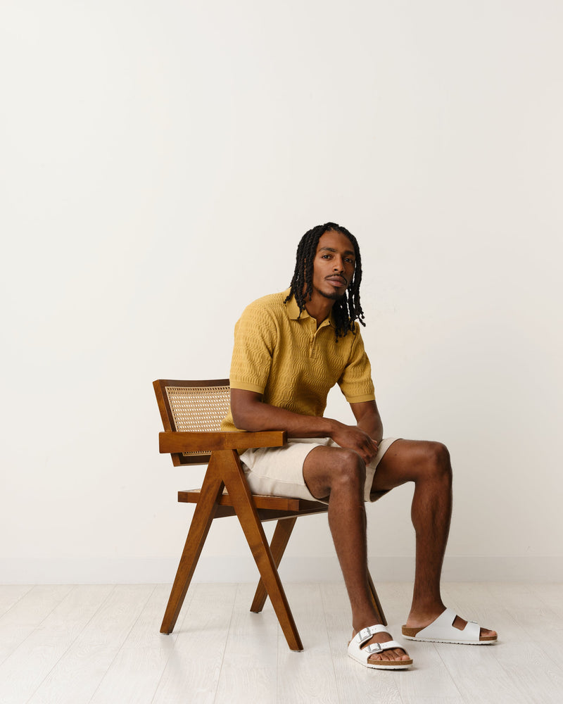 Naples Polo Mustard Wave