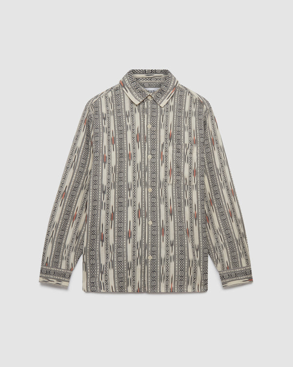 Oz Shirt Grey/Ecru Aztec Ikat