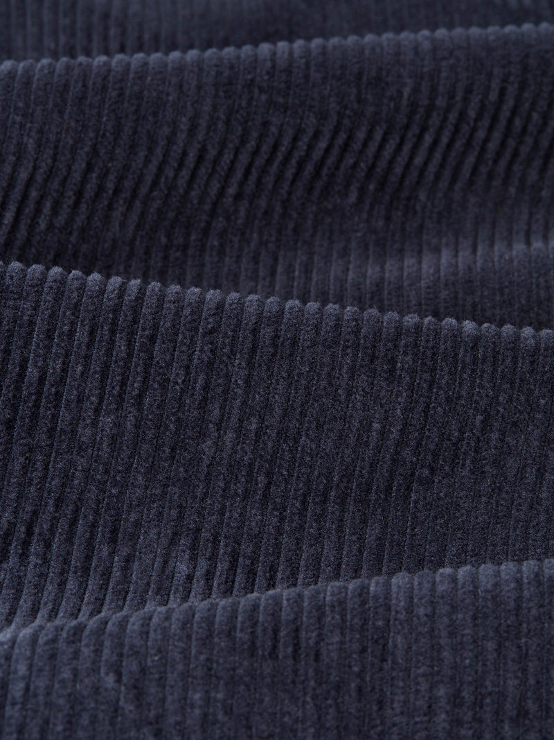 Pleat Trouser Navy Cord