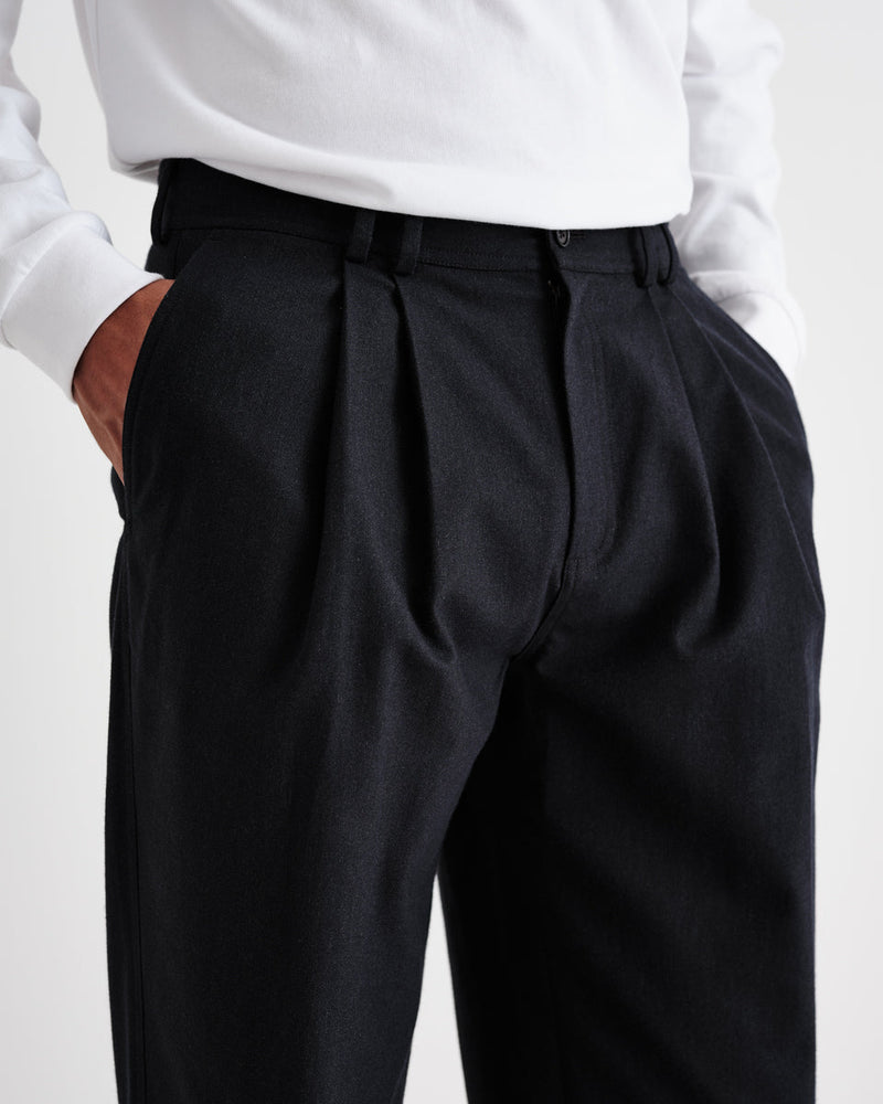 Pleat Trouser Midnight