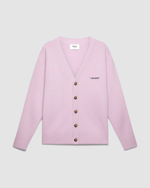 Schill Cardigan Pink Logo
