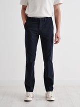 Skye Trouser Navy Cotton Twill