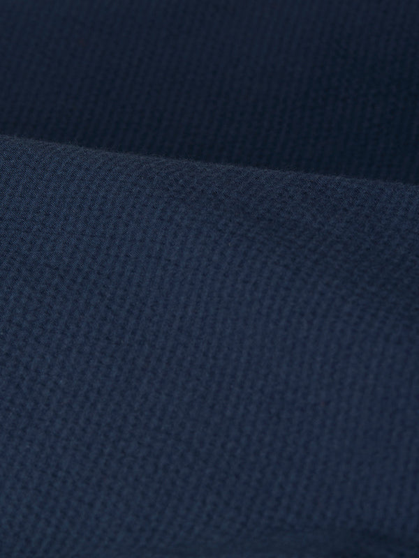 Strood Trouser Navy Horizontal Seersucker