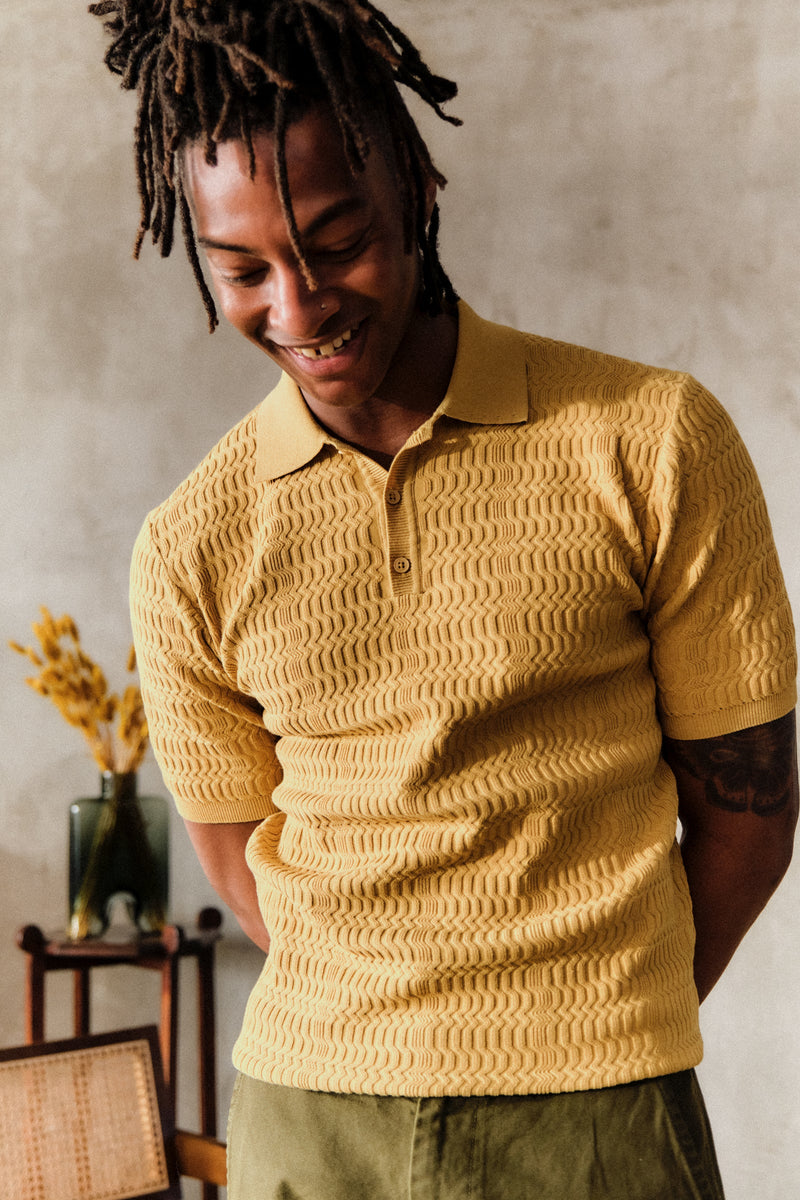 Naples Polo Mustard Wave