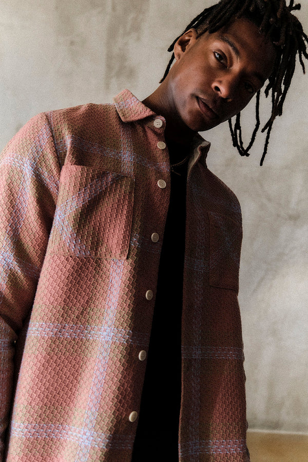 Whiting Overshirt Pink/Blue Mio Check