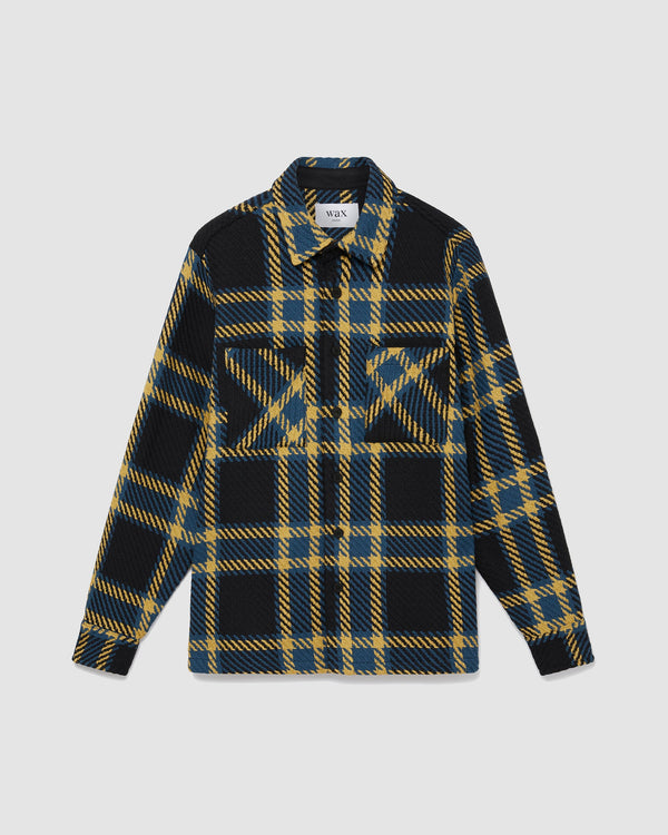 Whiting Overshirt Black/Khaki Beau Check