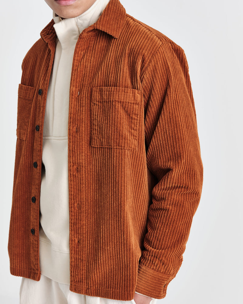 Whiting Overshirt Caramel Cord