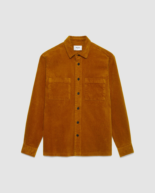 Whiting Overshirt Caramel Cord