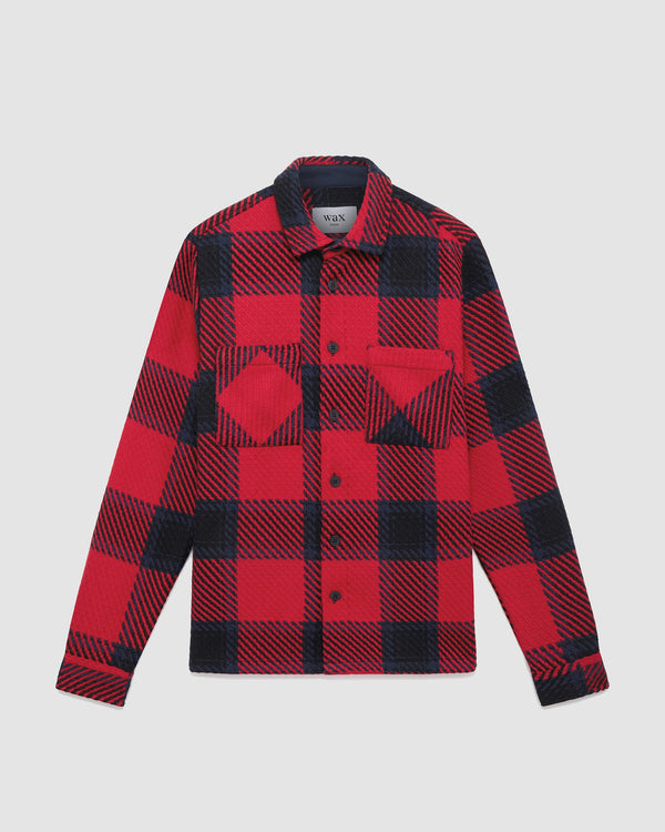 Whiting Overshirt Red Patron Check