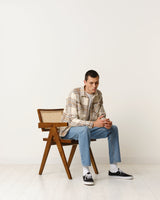 Whiting Overshirt Ecru/Beige Dag Check