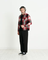 Whiting Overshirt Red Ombre Check
