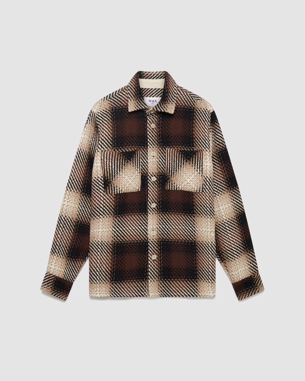 Whiting Overshirt Brown Dusk