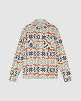 Whiting Overshirt Ecru/Rust Maze Jacquard