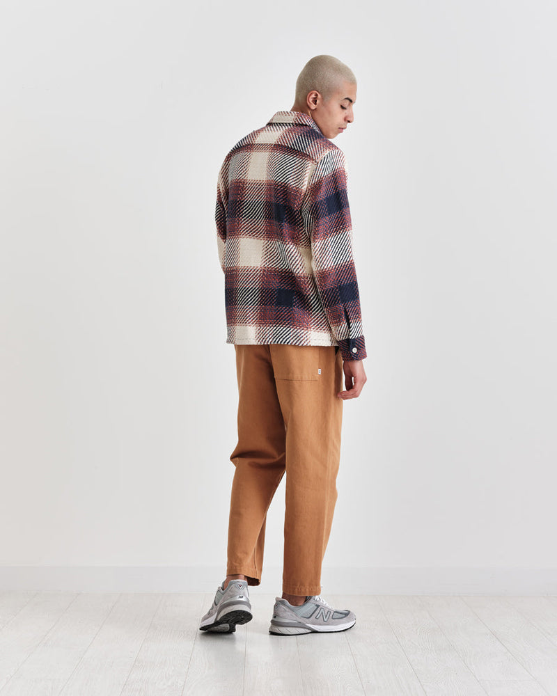 Whiting Overshirt Rust Ombre Check